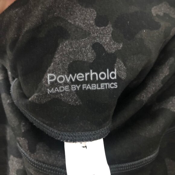 Fabletics Womens Powerhold Cropped Amethyst Camo Print Leggings Size Large - Picture 4 of 7